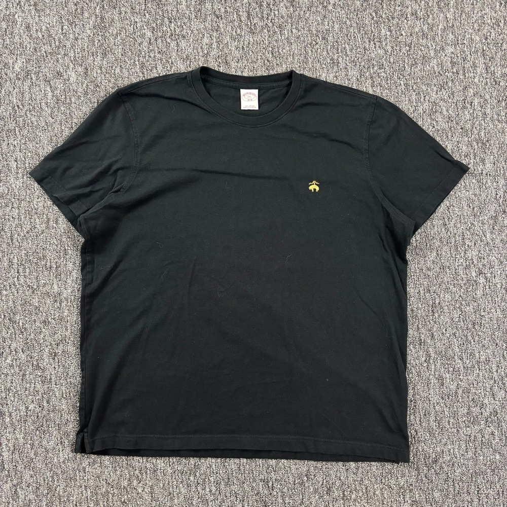 Brooks Brothers Classic Preppy T-Shirt Black XXL Golden Fleece Logo Tee